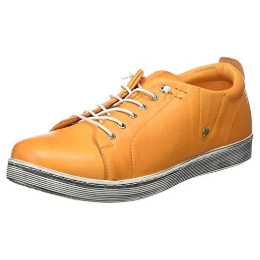 Andrea Conti sneaker da donna, scarpe da ginnastica, colore: arancione, 36 eu