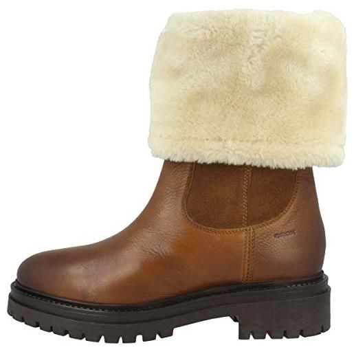 Geox d iridea m, stivali donna, marrone (cognac), 36 eu