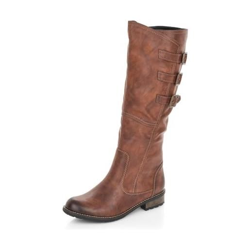 Remonte r3370, stivali alti donna, marrone (chestnut 22), 36 eu larga