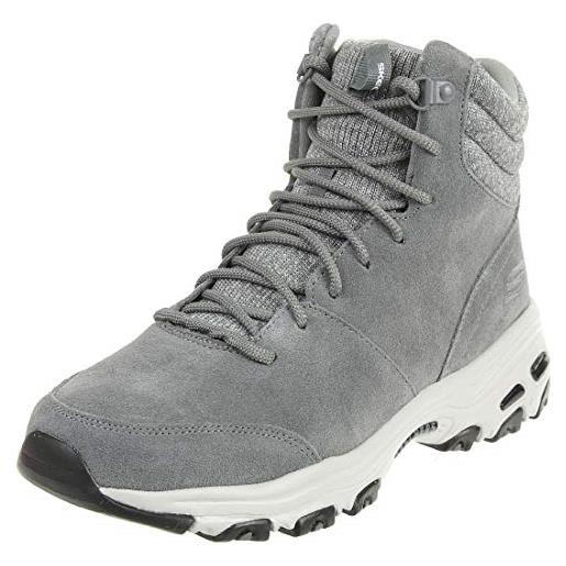 Skechers Skechers, hiking boots, winter boots donna, nero black suede knit blk, 37 eu