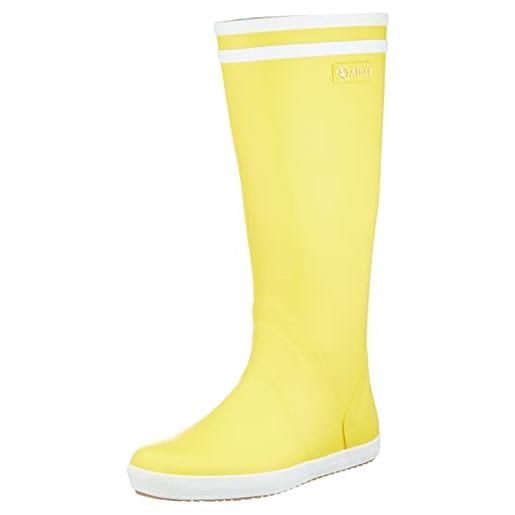 Aigle goeland, stivali di gomma, uomo, giallo (jaune blanc), 41 eu