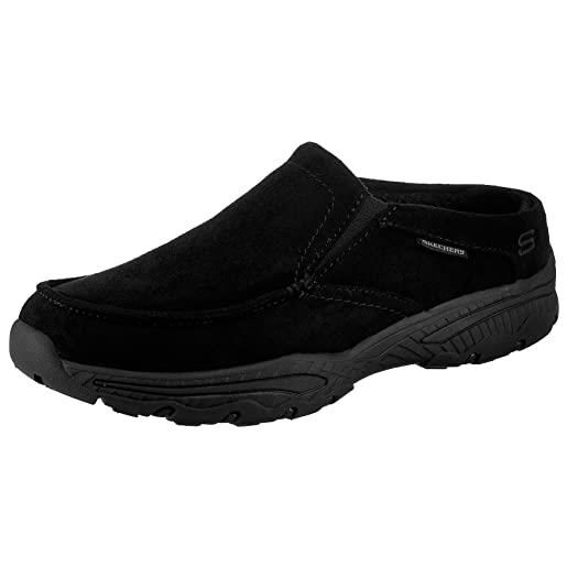 Skechers creston fernley, scarpe da ginnastica uomo, microfibra nera, 41.5 eu
