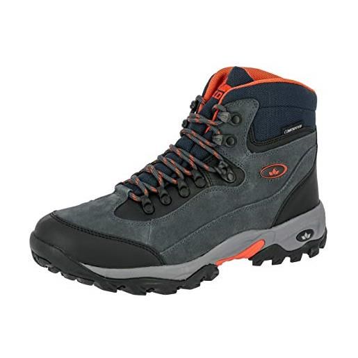 Lico, milan, scarpe da arrampicata alta, uomo, nero anthrazit orange anthrazit orange, 44 eu