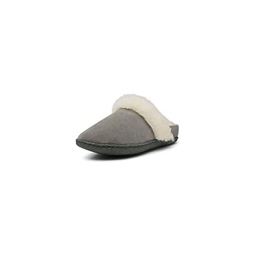 Sorel nakiska slide ii, pantofole donna, grigio (quarry grill), 40 eu