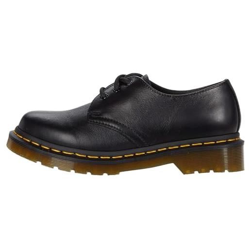 Dr. Martens 1461 scarpe basse stringate, unisex, adulto, nero (patent black), 43