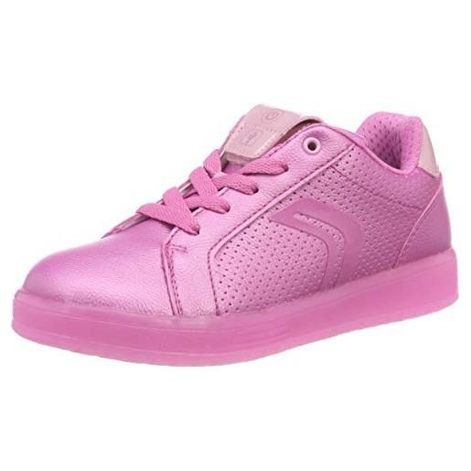 Geox j kommodor girl a, sneakers bambine e ragazze, rosa (fuchsia/pink c8230), 34 eu