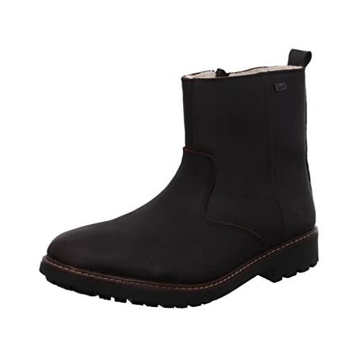 Rieker 77210 Stivali Alla Moda Donna - Gambale Medio, Lacci E Cerniera, Suola Ammortizzata - Sintetico - 4