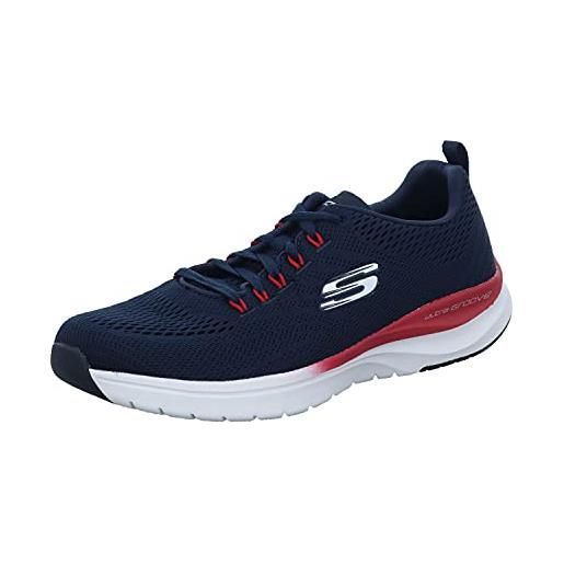 Skechers skech-air element 2.0, scarpe da ginnastica uomo, blu navy mesh synthetic trim nvy, 39.5 eu