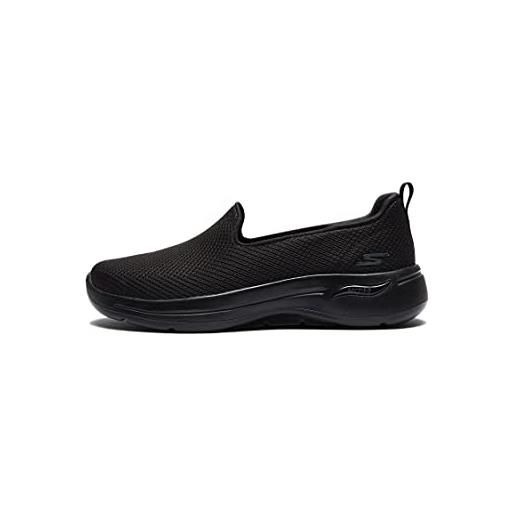 Skechers 124401-bbk_40, scarpe da ginnastica basse donna, black, eu