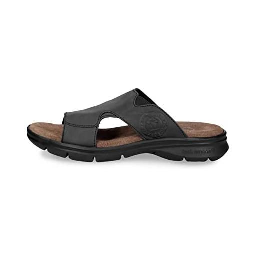 Panama Jack robin basics, sandali punta aperta uomo, nero (nero c1), 41 eu