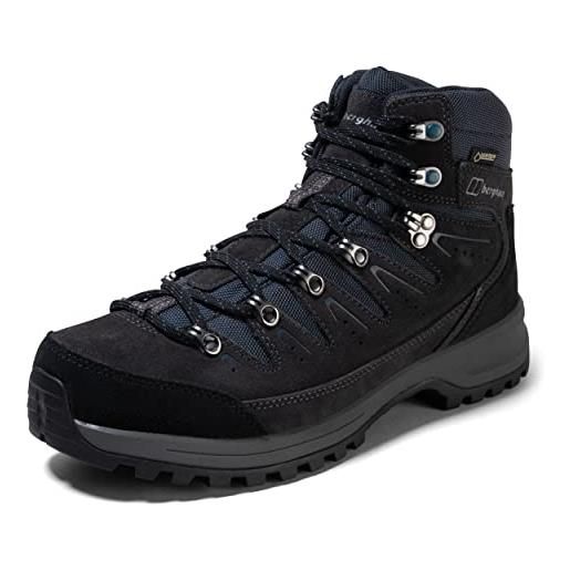 Berghaus explorer trek gore-tex tech boot, stivali da escursionismo alti uomo, blu (navy/grey n10), 42 eu