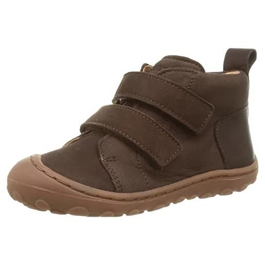 Bisgaard walter velcro, scarpa per neonati unisex-bambini, marrone, 20 eu