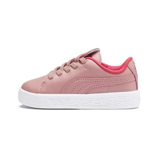 Puma basket crush ac inf, sneaker bambina, rosa (bridal rose-pink alert 05), 23 eu
