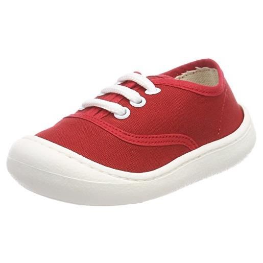 Pololo pepe, scarpe da ginnastica unisex-bambini, colore: rosso, 24 eu