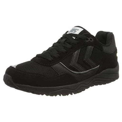 Hummel, 3-s, scarpe da ginnastica basse, unisex - adulto, nero (black 2001), 37 eu