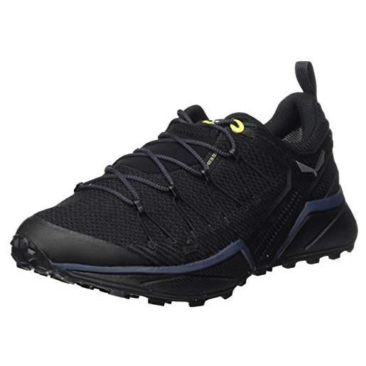 SALEWA ms dropline gore-tex, scarpe da trail running uomo, black out/blue danube, 44.5 eu