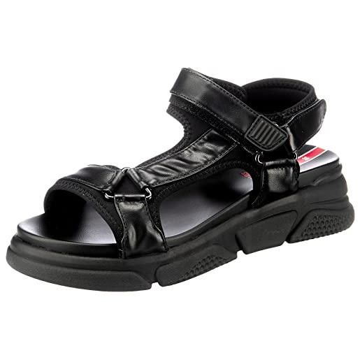 s.Oliver 5-5-28203-24, sandali con cinturino alla caviglia donna, nero 001, 40 eu