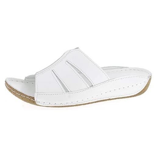 Andrea Conti 773416, ciabatte donna, bianco (weiß 001), 38 eu