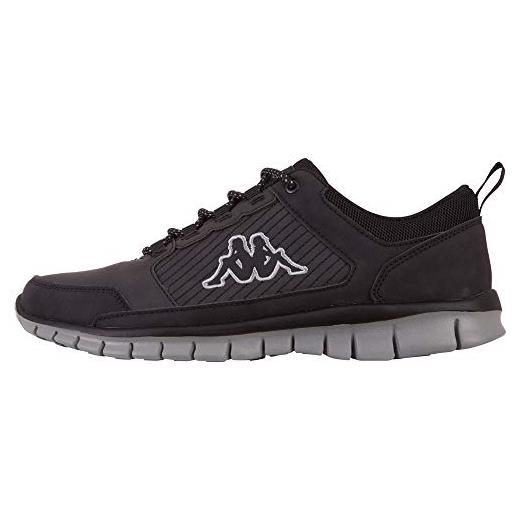 Kappa tumelo unisex scarpe per jogging su strada unisex - adulto, nero (black/grey), 42 eu