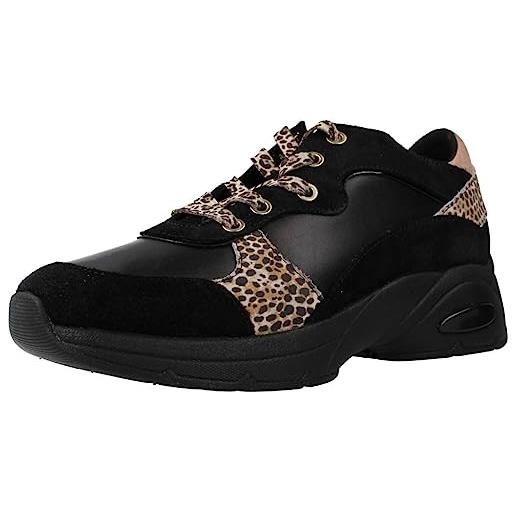 Geox d alhour a, sneakers donna, nero (black 9999), 40 eu