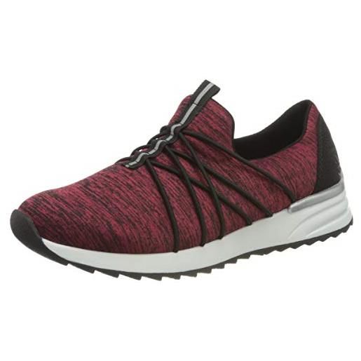 Rieker n8061, scarpe da ginnastica donna, rosso 35, 37 eu