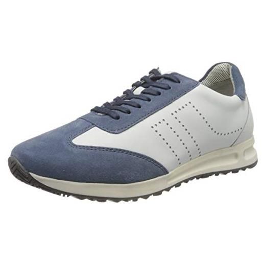 Josef Seibel thaddeus 11, scarpe da ginnastica basse uomo, bianco (weiss/blau te449 093), 45 eu