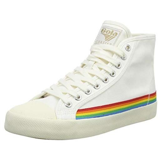 Gola coaster high rainbow drop, scarpe da ginnastica donna, colore: bianco sporco, 38 eu
