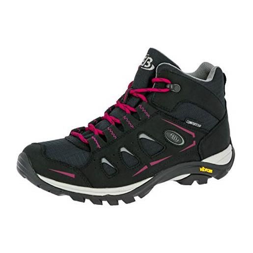 Brütting mount frakes high, scarpe da arrampicata alta, donna, nero/rosa, 42 eu