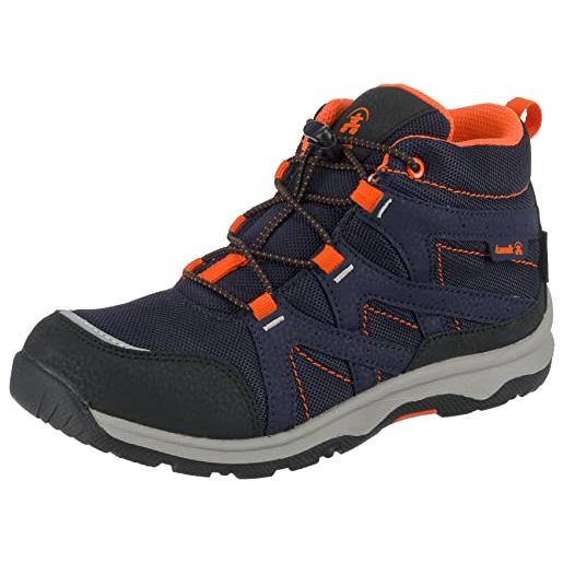 Kamik bonegtx, sneaker a collo alto unisex-bambini, blu (navy flame nfl), 22 eu