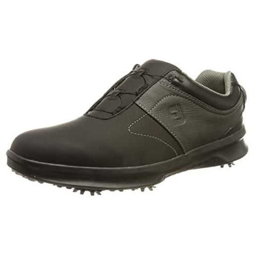 Foot-joy footjoy contour, scarpe da golf uomo, nero/charcoal, 40 eu