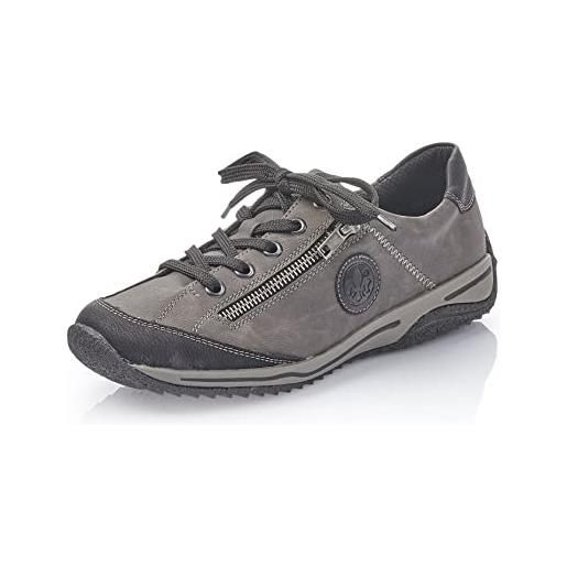 Rieker l5224, scarpe da ginnastica donna, grigio (schwarz/fumo/schwarz), 36 eu