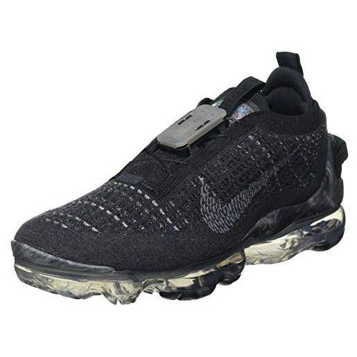 Nike w air vapormax 2020 fk, scarpe da corsa donna, nero (black/dk grey-black), 38 eu