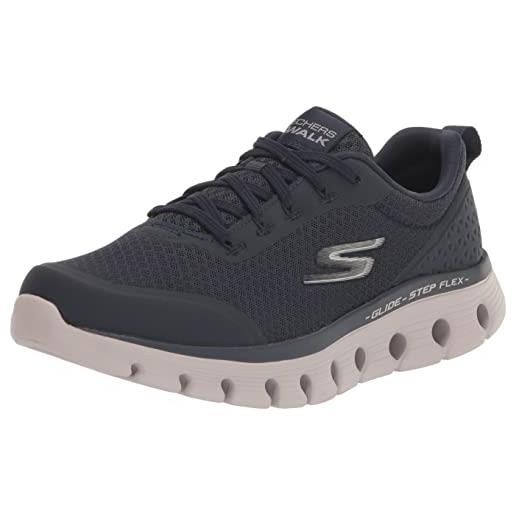 Skechers go walk glide-step flex, scarpe da ginnastica uomo, blue navy, 44.5 eu