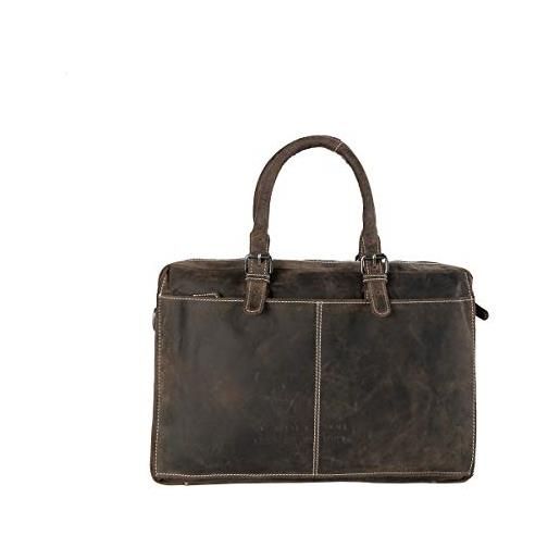 Arrigo messenger bag, custodia per laptop unisex-adulto, marrone (donkerbruin), 38x29x11.5 centimeters (b x h x t)
