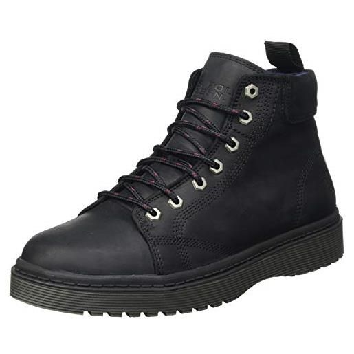 U.S. POLO ASSN. nevio leather, scarpe con lacci uomo, blk, 42 eu