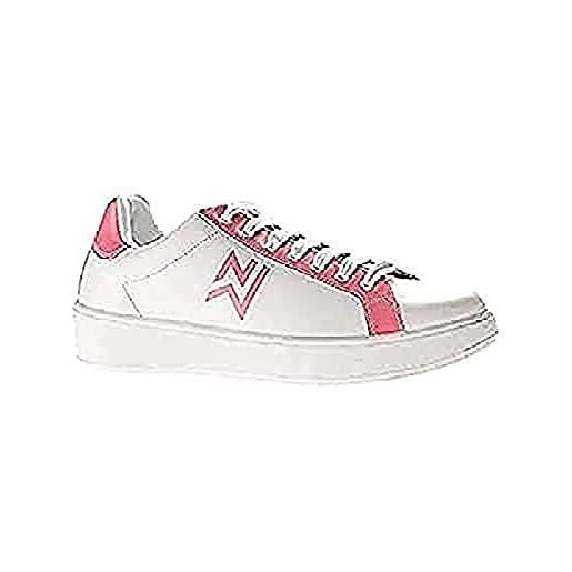 Nordways amelia, scarpe da ginnastica donna, bianco e rosa, 37 eu stretta