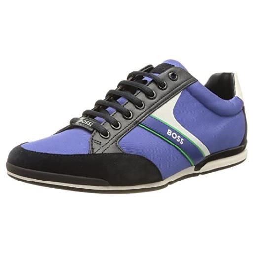 BOSS saturn_lowp_mx a, scarpe da ginnastica uomo, open blue494, 39 eu