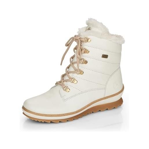 Remonte r8480, snow boot donna, dirtywhite bianco 80, 42 eu