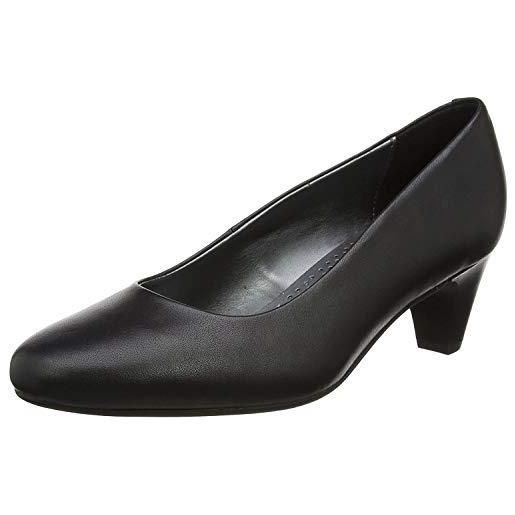 Padders 2001, scarpe col tacco punta chiusa donna, nero (nero (black 10)), 38