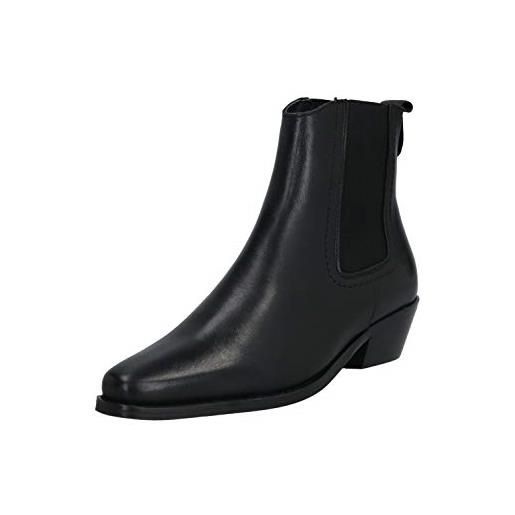 Vero Moda vmsteph leather boot, stivali donna, black, 40 eu