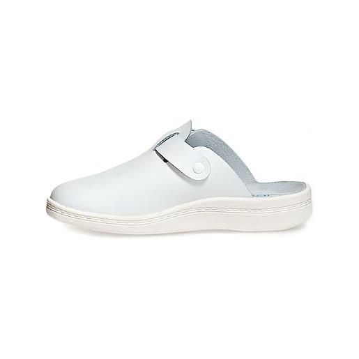 Abeba 7050 occupational-clog the originale scarpe, bianco (white), 45