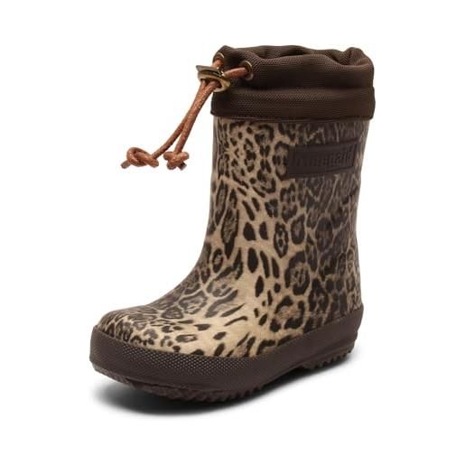 Bisgaard thermo, stivali di gomma bambina, marrone (leopard 62), 26 eu
