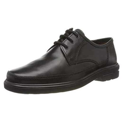 Sioux pedron-xxl, scarpe stringate derby uomo, nero (schwarz 001), 38 2/3 eu