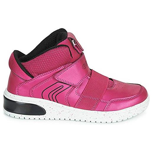 Geox j xled girl a, scarpe da ginnastica basse bambine e ragazze, rosa (mauve c8003), 38 eu