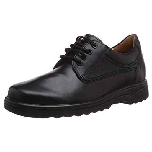 Ganter eric-g, scarpe stringate derby uomo, nero (schwarz 0100), 46.5 eu