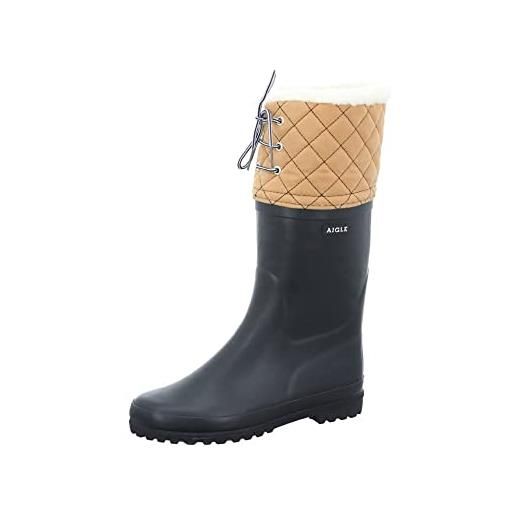 Aigle polka giboulee 37564 stivali da neve da donna, blu (marine/beige), 35 eu