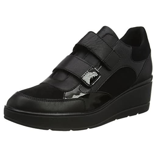 Geox d ilde c, sneakers donna, nero (black), 41 eu