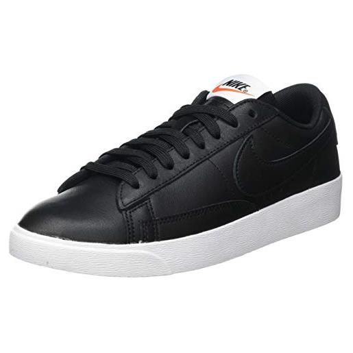 Nike w blazer low le, scarpe da fitness donna, nero (black/white/gum light brown 001), 38 eu