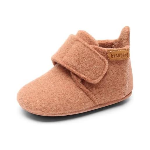 Bisgaard baby wool, first walker shoe unisex-bambini, crema, 26 eu