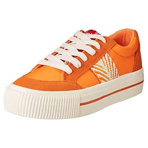 Desigual shoes_street_exotic, scarpe da ginnastica donna, colore: arancione, 38 eu